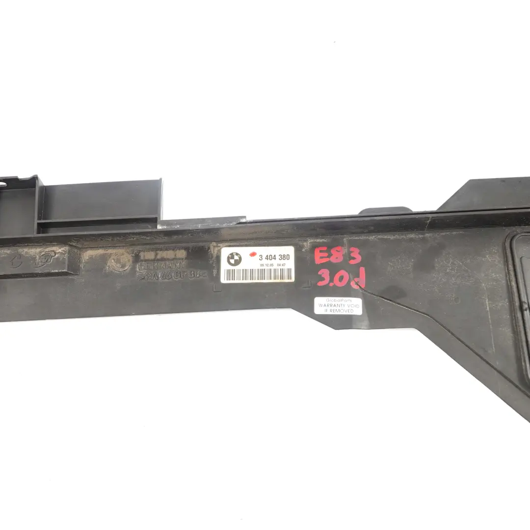 BMW X3 E83 Plaque Radiateur 3.0d Support Vase d'expansion montage - SKU 3404380 - Numéro de pièce 3404380