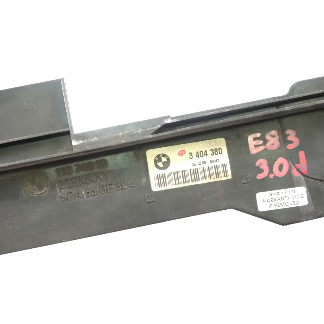 BMW X3 E83 Plaque Radiateur 3.0d Support Vase d'expansion montage - SKU 3404380 - Numéro de pièce 3404380