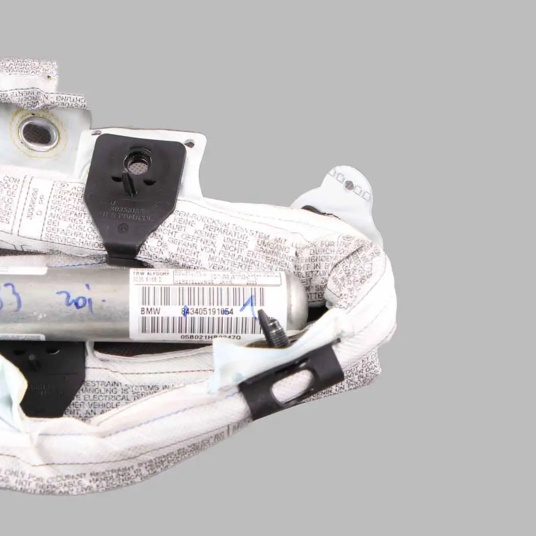 Roof Curtain Head Airbag Left N/S Black to BMW X3 E83 with Part number 3405191 BMW X3 E83 Roof Curtain Head Airbag Left N/S Black - SKU 3405191-1 - Part number 3405191