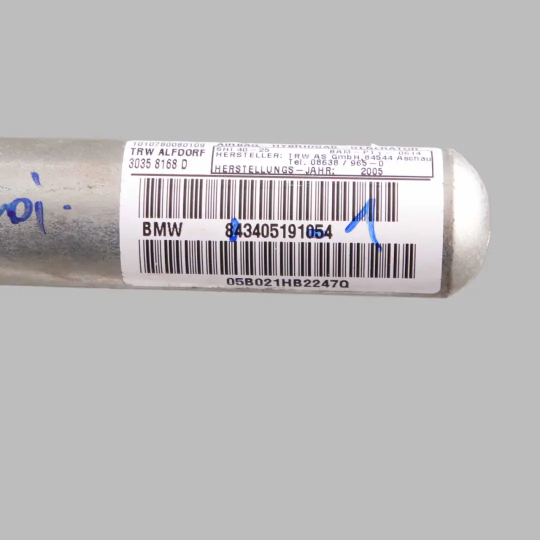 BMW X3 E83 Roof Curtain Head Airbag Left N/S Black - SKU 3405191-1 - Part number 3405191