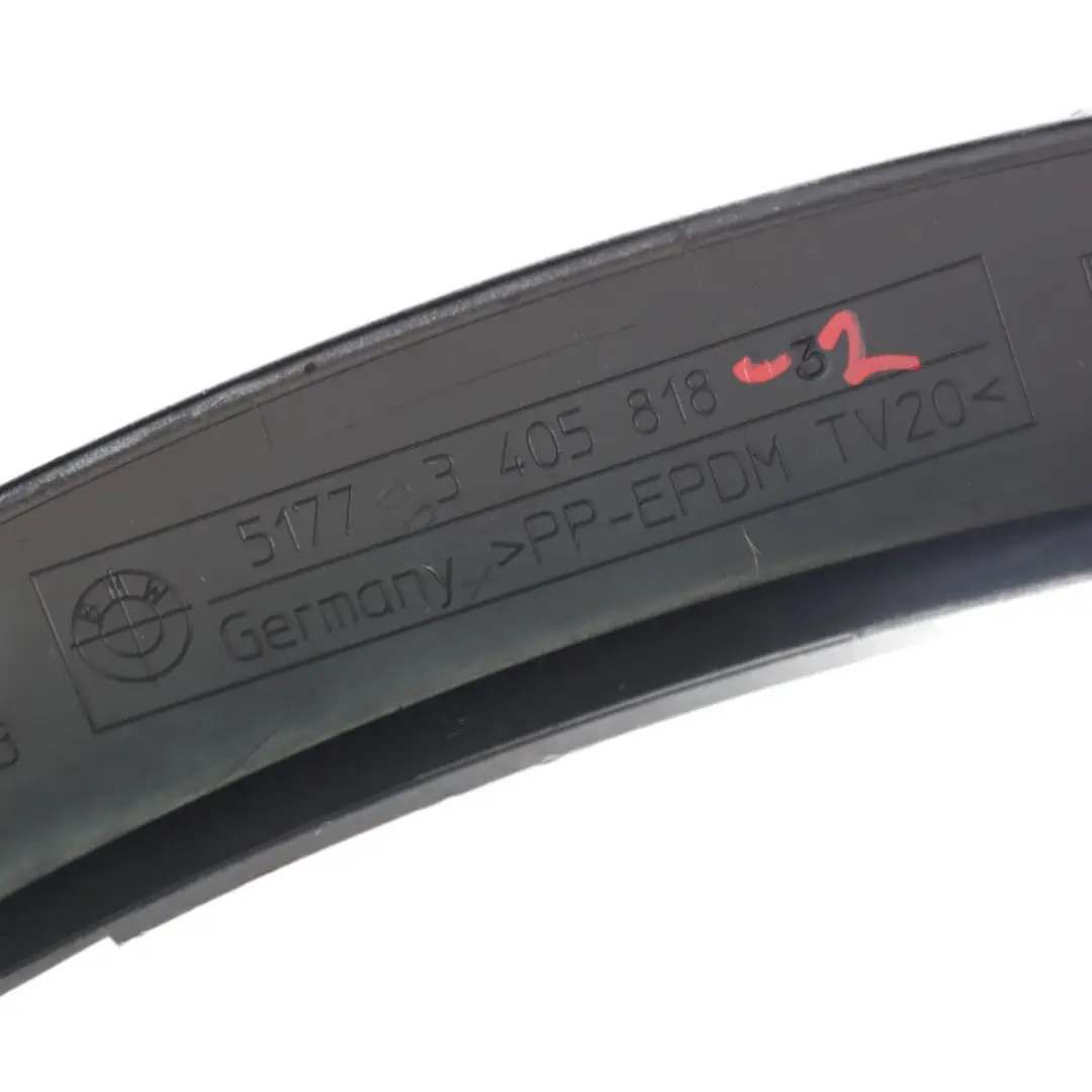 Guardabarros Delantero Derecho Panel Negro para BMW X3 E83 con número de pieza 3405818 BMW X3 E83 Guardabarros Delantero Derecho Panel Negro - SKU 3405818-2 - Número de pieza 3405818