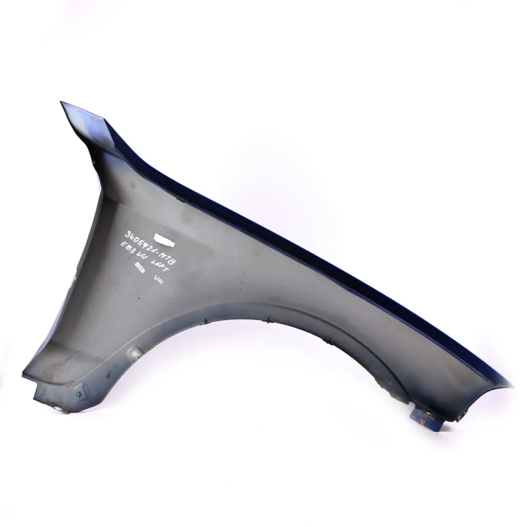 Front Left N/S Side Panel Fender Wing Montegoblau Blue - A51 to BMW X3 Series E83 with Part number 3405921 BMW X3 Series E83 Front Left N/S Side Panel Fender Wing Montegoblau Blue - A51 - SKU 3405921-MTB - Part number 3405921