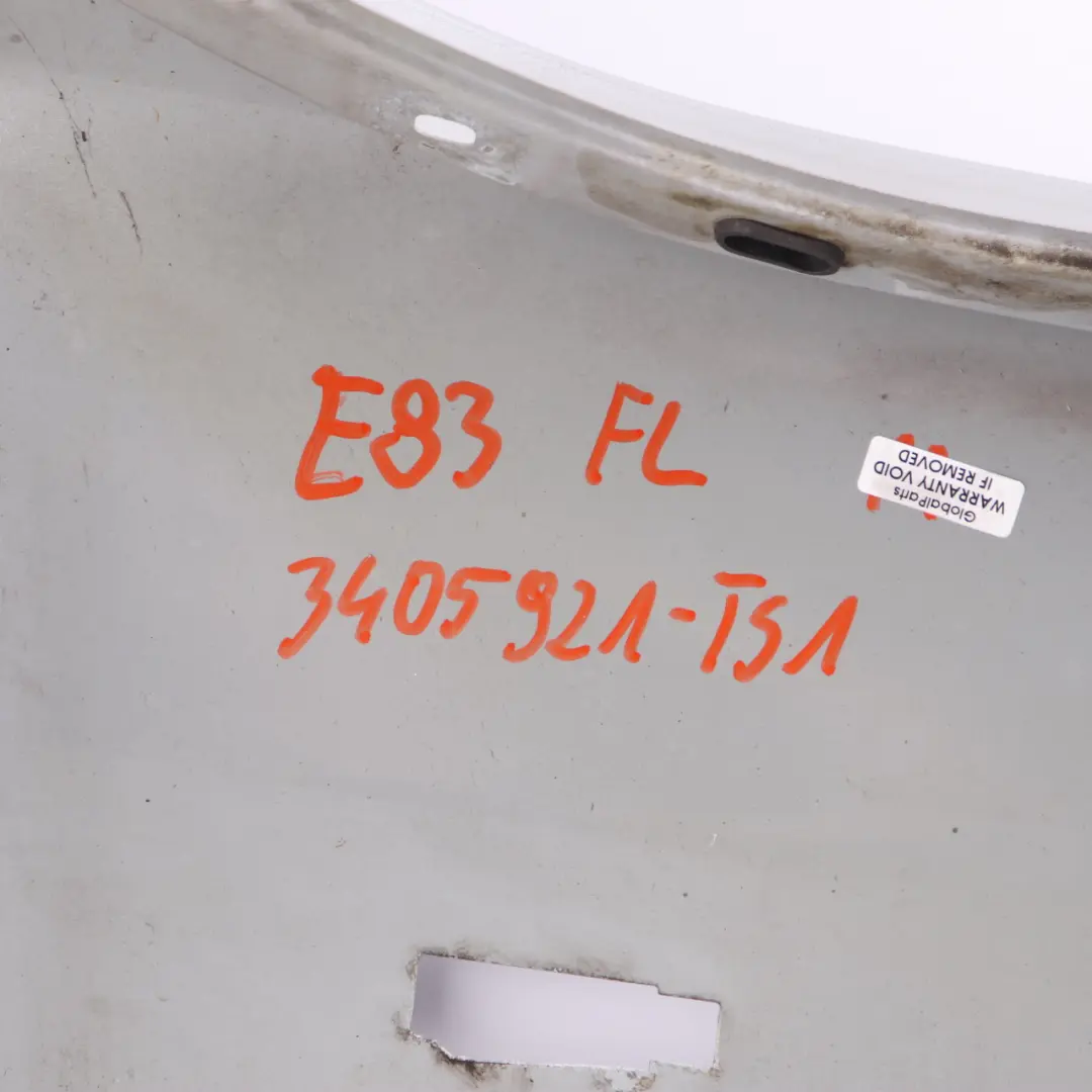 Side Panel Fender Wing Front Left N/S Titansilber Silver - 354 to BMW X3 E83 with Part number 3405921 BMW X3 E83 Side Panel Fender Wing Front Left N/S Titansilber Silver - 354 - SKU 3405921-TS1 - Part number 3405921