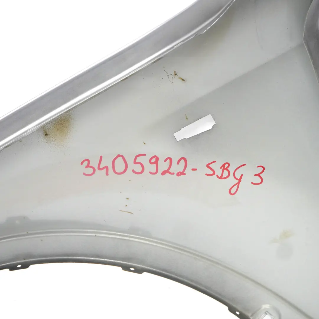  Kotflügelverkleidung BMW X3 E83 Seitenflügel vorne rechts Silbergrau Grau - A08 - SKU 3405922-SBG3 - Teilenummer 3405922