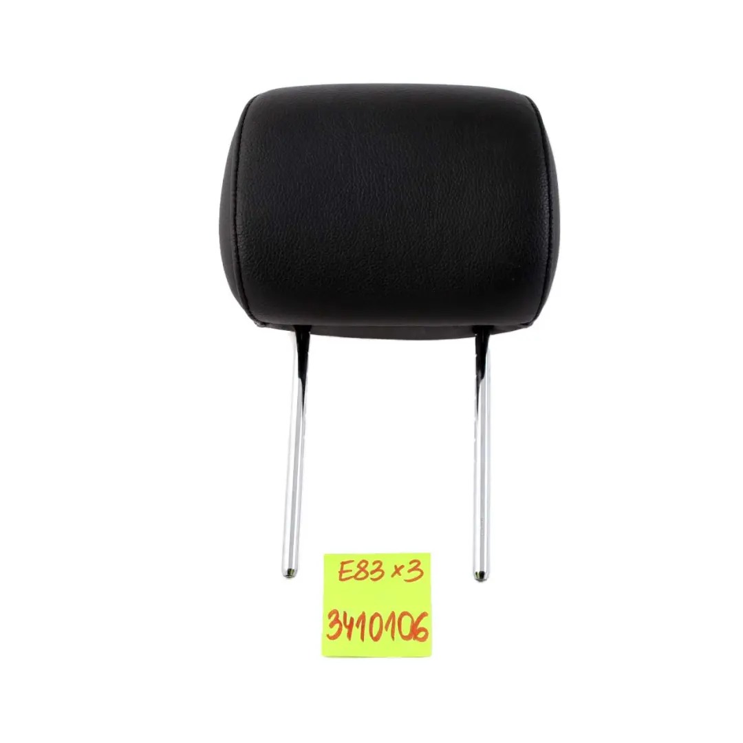 Negro Cuero Asiento Delantero Izquierdo Derecho Reposacabezas para BMW X3 E83 M Sport con número de pieza 3410106 BMW X3 E83 M Sport Negro Cuero Asiento Delantero Izquierdo Derecho Reposacabezas - SKU 3410106-1 - Número de pieza 3410106