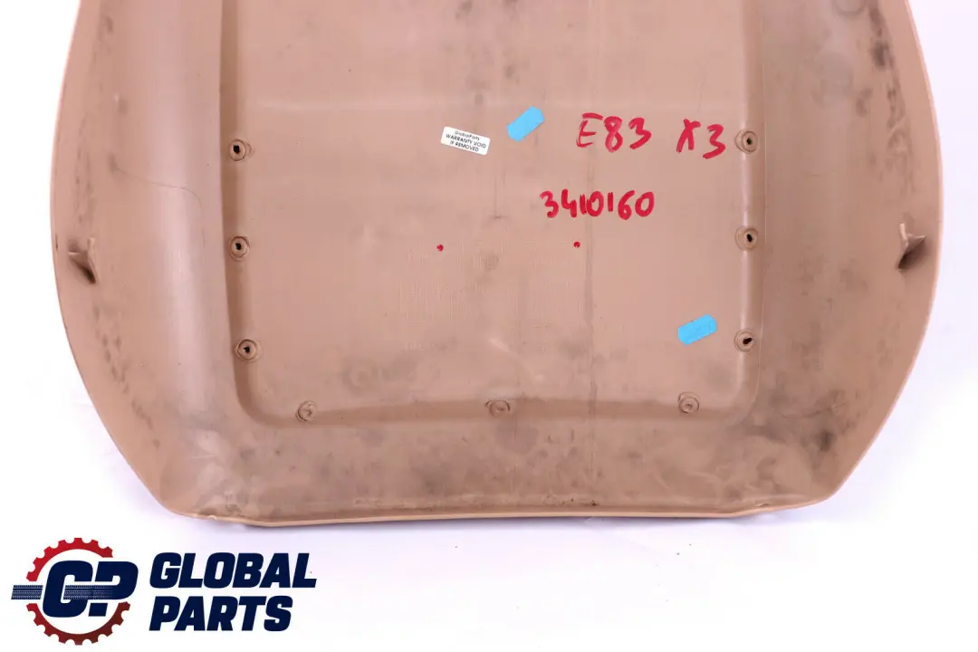 Imitation Reather Rear Panel With Pocket Beige to BMW X3 Series E83 Rear with Part number 3410160 BMW X3 Series E83 Rear Imitation Reather Rear Panel With Pocket Beige - SKU 3410160 - Part number 3410160