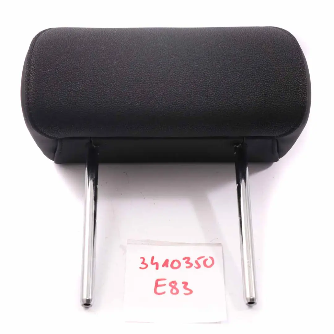 BMW X3 E83 Headrest Rear Seat Left Right N/O/S Head Rest Leather Black - SKU 3410350 - Part number 3410350
