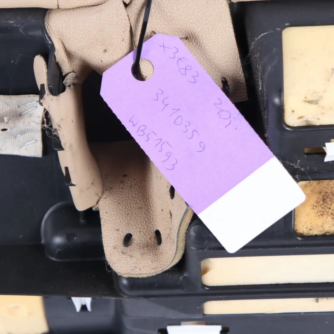 Sofa Couch Bench Base Sensatec Sandbeige to BMW X3 E83 Rear Seat Rear Seat with Part number 3410359 BMW X3 E83 Rear Seat Rear Seat Sofa Couch Bench Base Sensatec Sandbeige - SKU 3410359 - Part number 3410359