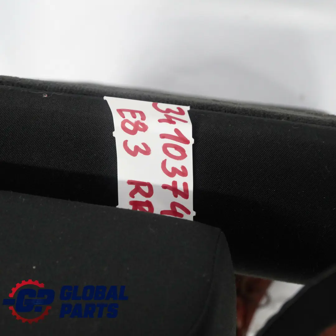 Reference Reste Tissu Arriere Droite Anthracite pour BMW X3 Serie E83 à propos du numéro de pièce 3410374 BMW X3 Serie E83 Reference Reste Tissu Arriere Droite Anthracite - SKU 3410374 - Numéro de pièce 3410374