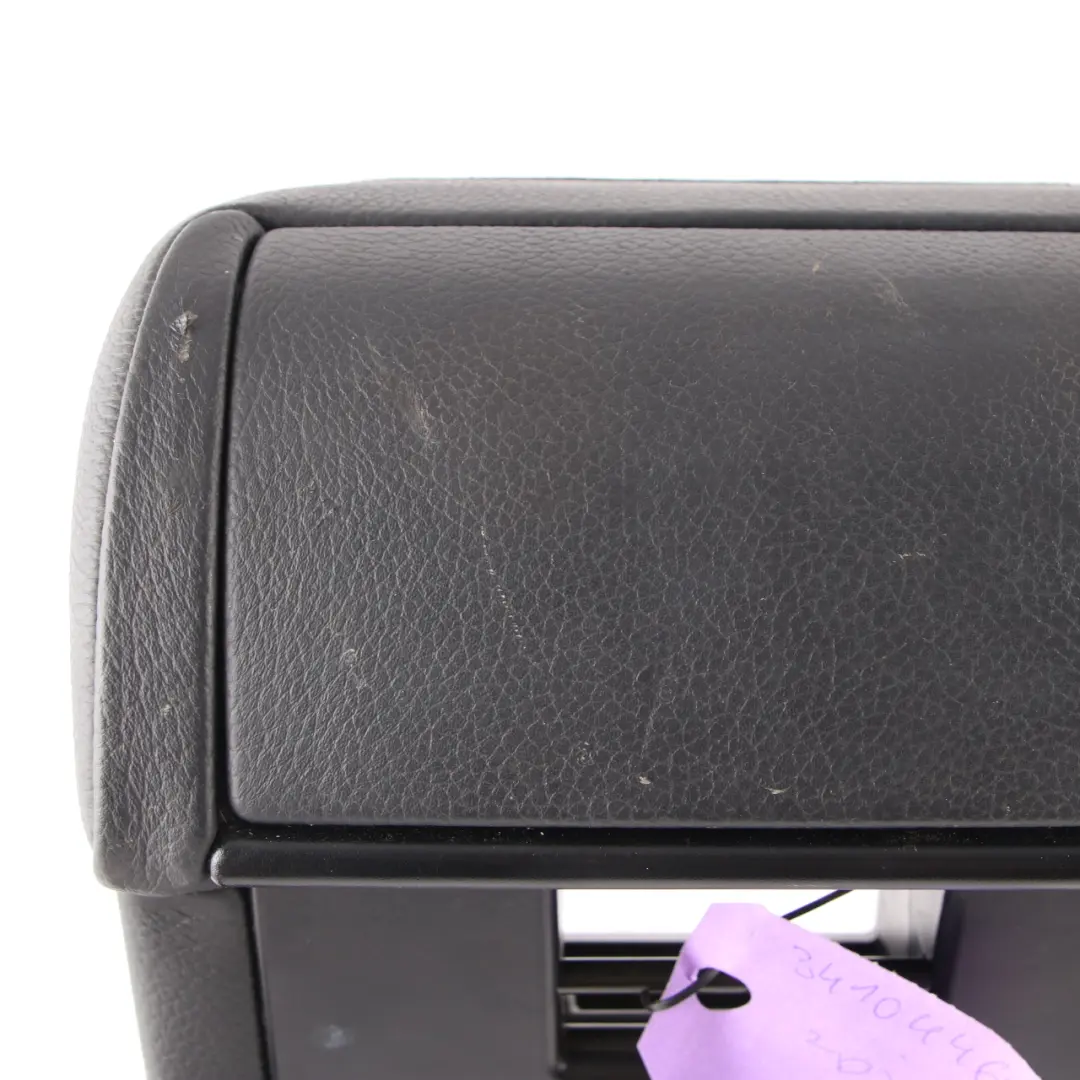 Asiento Central Trasero Bandeja Portavasos Apoyabrazos Cuero Negro para BMW X3 E83 con número de pieza 3410446 BMW X3 E83 Asiento Central Trasero Bandeja Portavasos Apoyabrazos Cuero Negro - SKU 3410446-1 - Número de pieza 3410446