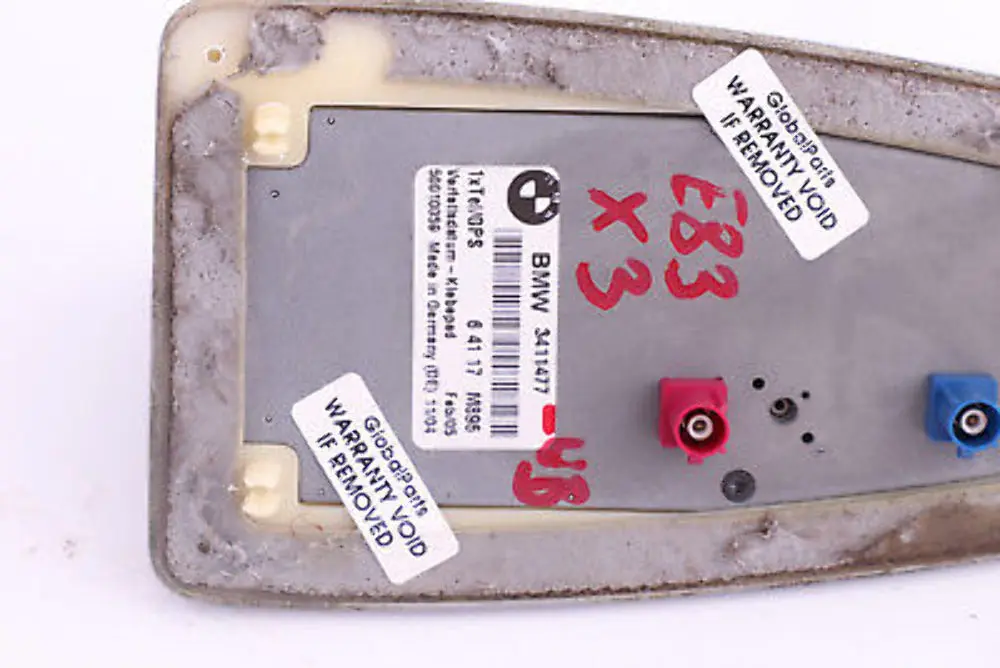 E83N Techo Carcasa Antena Aleta De Tiburón Azul Agua para BMW X3 Serie E83 con número de pieza 3411477 BMW X3 Serie E83 E83N Techo Carcasa Antena Aleta De Tiburón Azul Agua - SKU 3411477-WB - Número de pieza 3411477