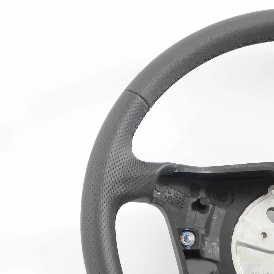 Leather Steering Wheel 4 Spoke Black Threads BMW X3 Series E83 NEW Black - SKU 3411790-3 - Part number 3411790