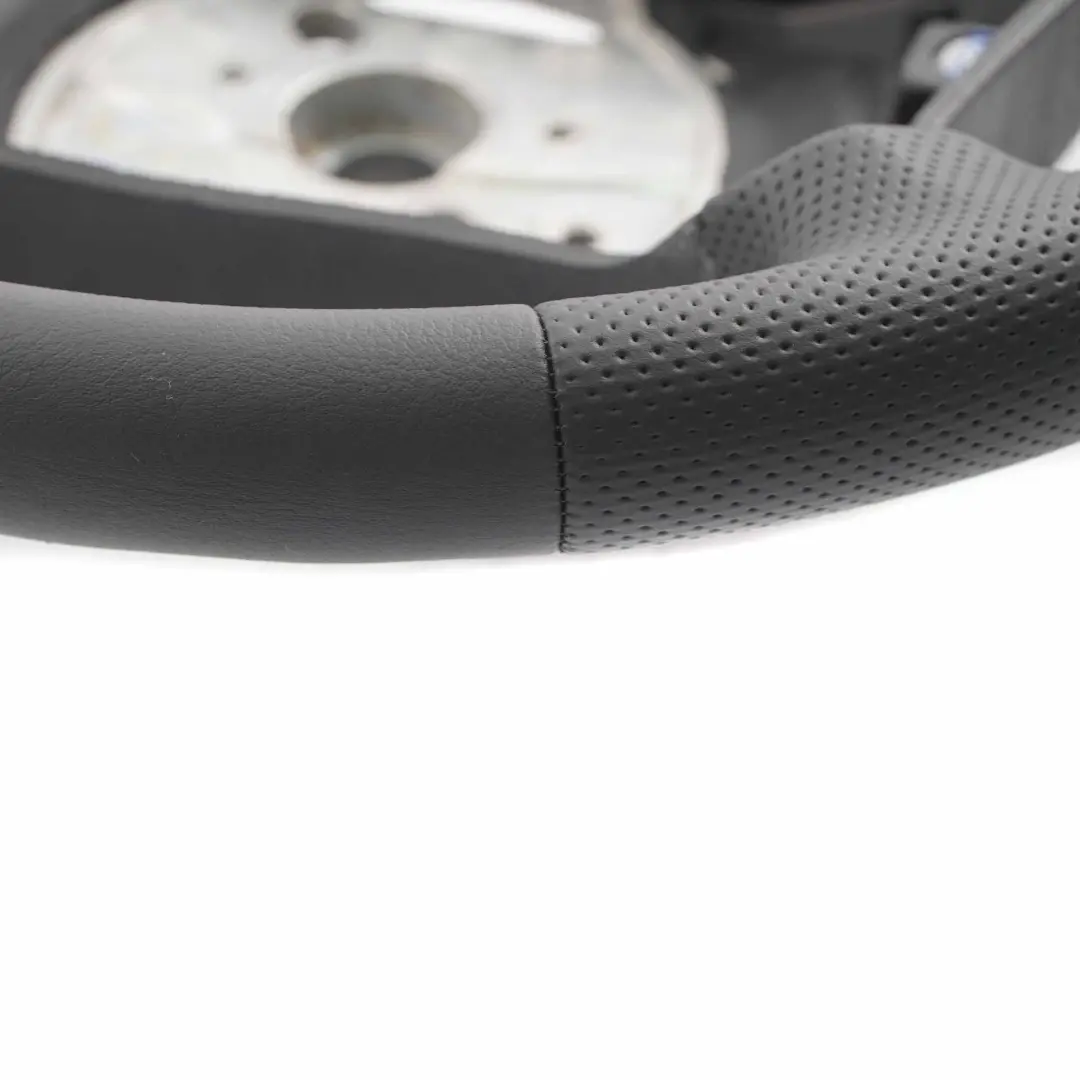 Leather Steering Wheel 4 Spoke Black Threads BMW X3 Series E83 NEW Black - SKU 3411790-3 - Part number 3411790