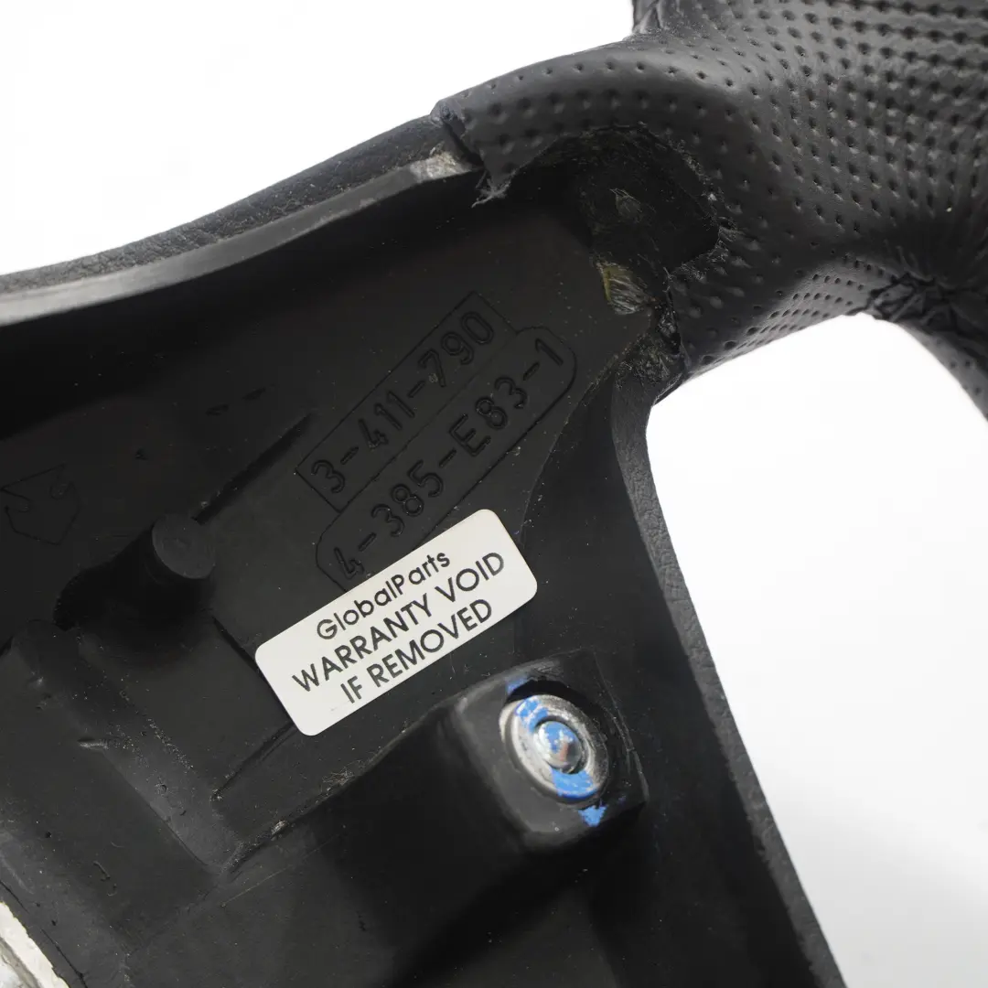 Leather Steering Wheel 4 Spoke Black Threads BMW X3 Series E83 NEW Black - SKU 3411790-3 - Part number 3411790