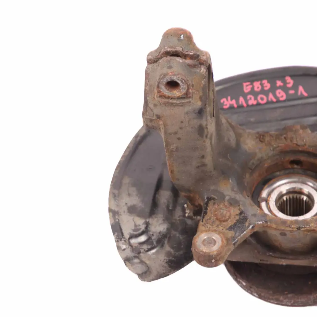 Carrier Front Left Suspension N/S Wheel Knuckle Hub 3412019 to BMW X3 E83 Wheel with Part number 3412020 BMW X3 E83 Wheel Carrier Front Left Suspension N/S Wheel Knuckle Hub 3412019 - SKU 3412019-1 - Part number 3412020