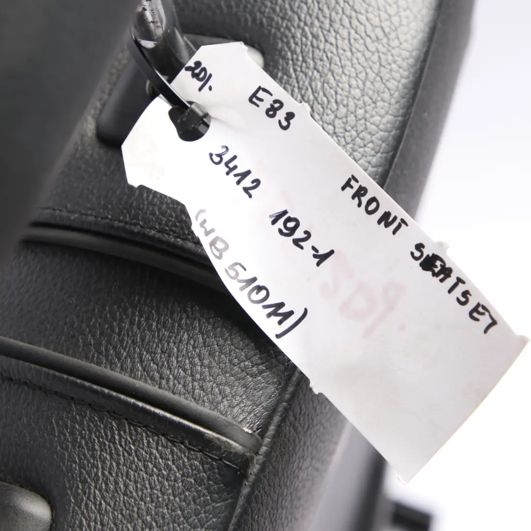 Leather Seats BMW X3 E83 Ambiente Interior Front Left Right N/O/S Seat to with Part number 3412192 Leather Seats BMW X3 E83 Ambiente Interior Front Left Right N/O/S Seat - SKU 3412192-1 - Part number 3412192