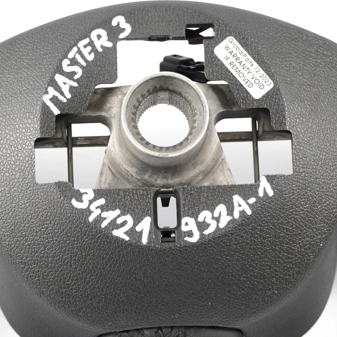 Leather Steering Wheel Multifunction to Renault Master 3 NEW Black with Part number 34121932A Renault Master 3 NEW Black Leather Steering Wheel Multifunction - SKU 34121932A-1 - Part number 34121932A