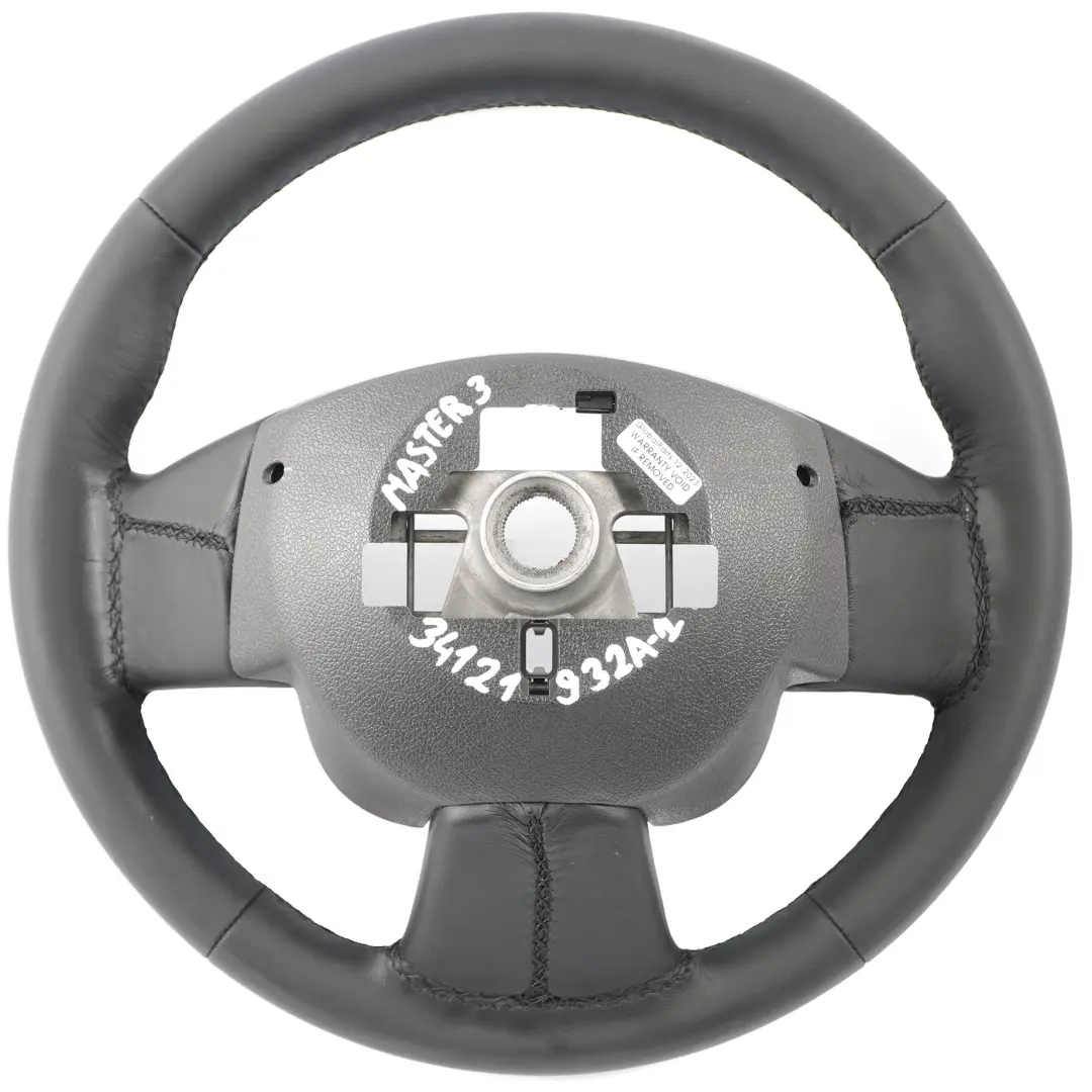 NUEVO Volante de cuero negro multifunción para Renault Master 3 con número de pieza 34121932A Renault Master 3 NUEVO Volante de cuero negro multifunción - SKU 34121932A-2 - Número de pieza 34121932A