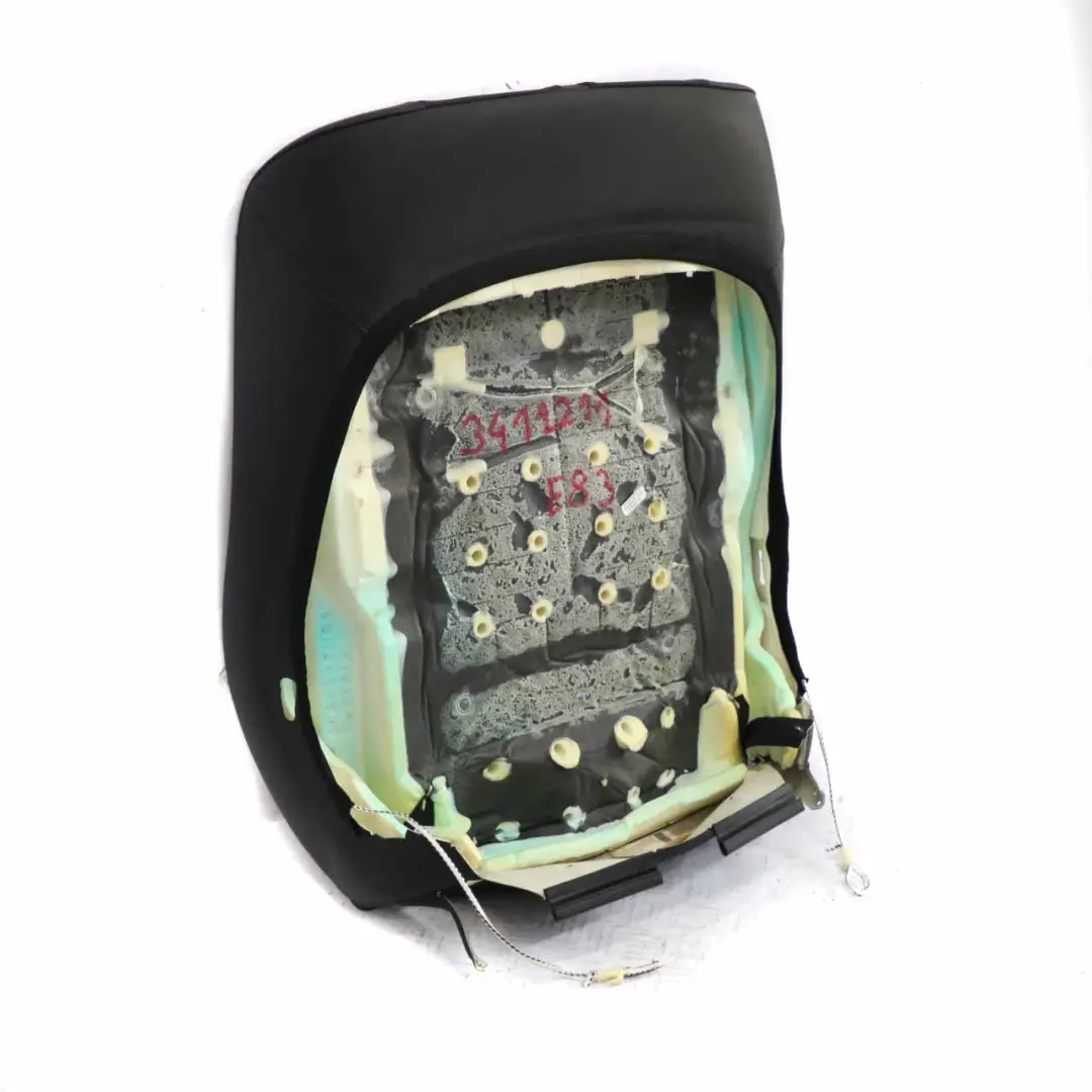 BMW X3 E83 Respaldo Asiento Delantero Izquierdo Derecho Funda Cuero Negro - SKU 3412211 - Número de pieza 3412211