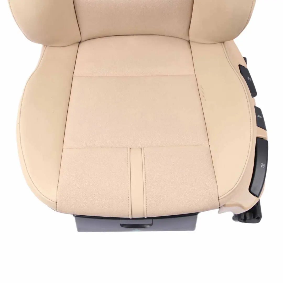  Front Seat BMW X3 E83 Sand-Beige Imitation Leather Left N/S Sensatec - SKU 3412212-1 - Part number 3421954