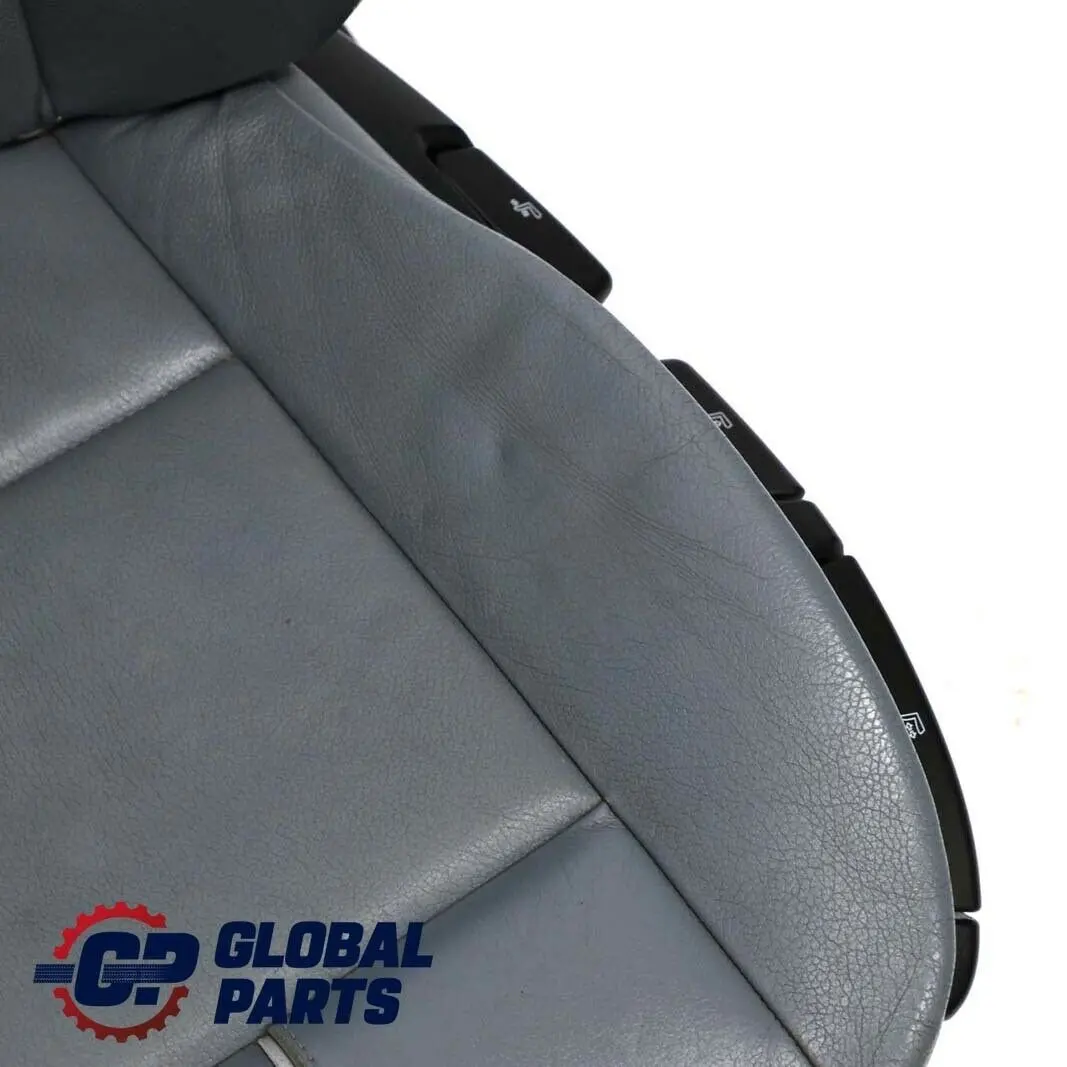 BMW X3 E83 Heated Leather Ambiente Grey Blue Grau Leather Front Left N/S Seat - SKU 3412215-1 - Part number 3412215