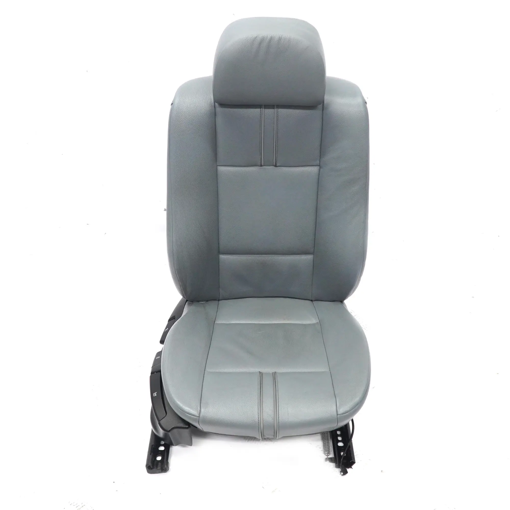 BMW X3 E83 Sedile anteriore destro riscaldato in pelle Ambiente Grigio Blu Grau