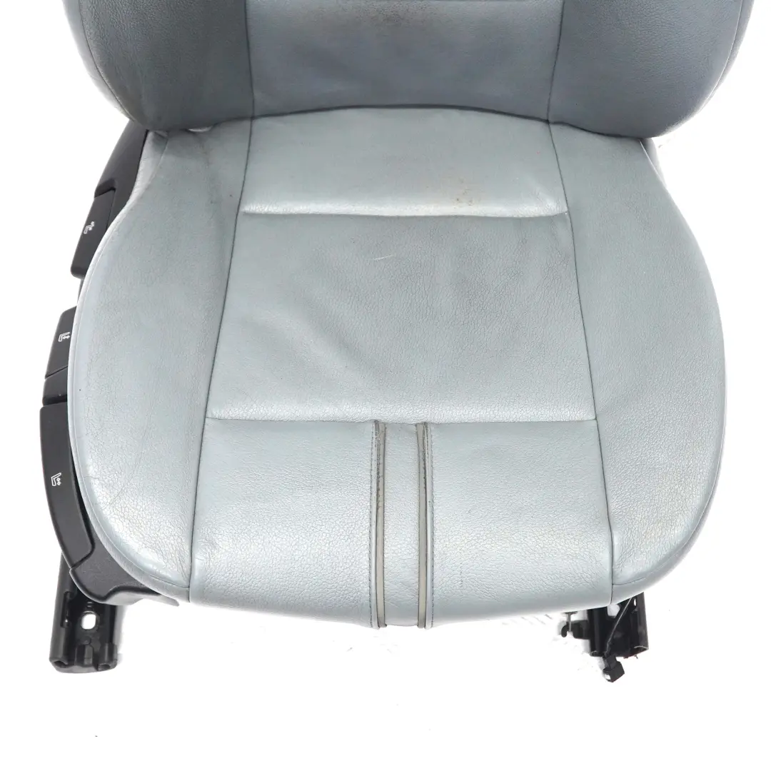 BMW X3 E83 Heated Leather Ambiente Grey Blue Grau Leather Front Right O/S Seat - SKU 3412215-5 - Part number 3412215