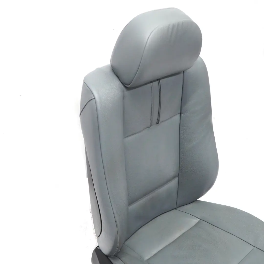 BMW X3 E83 Sedile anteriore destro riscaldato in pelle Ambiente Grigio Blu Grau - SKU 3412215-5 - Numero di parte 3412215