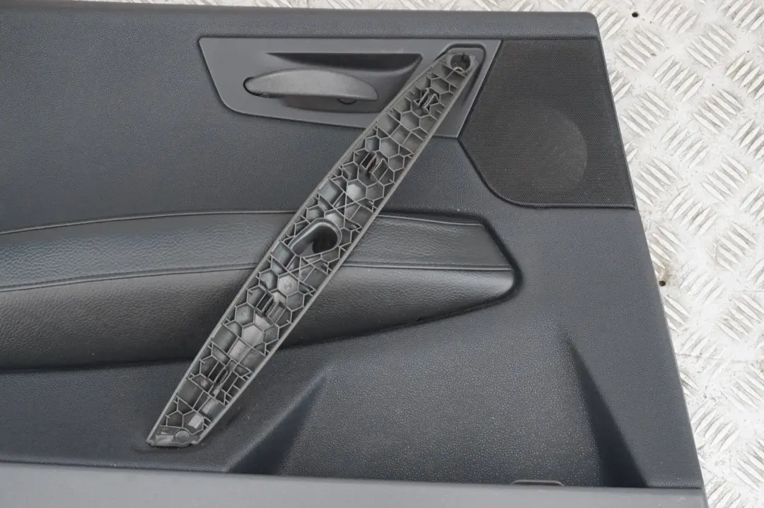 Left N/S Door Card Lining Black Leather to BMW X3 Series E83 Rear with Part number 3412963 BMW X3 Series E83 Rear Left N/S Door Card Lining Black Leather - SKU 3412963 - Part number 3412963