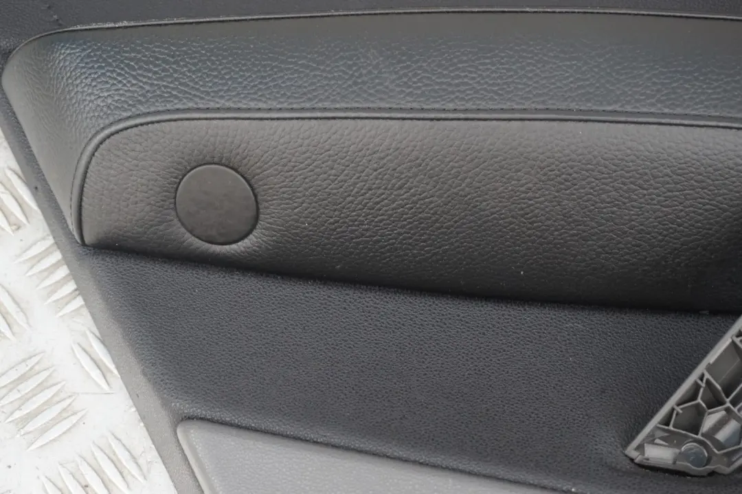 Left N/S Door Card Lining Black Leather to BMW X3 Series E83 Rear with Part number 3412963 BMW X3 Series E83 Rear Left N/S Door Card Lining Black Leather - SKU 3412963 - Part number 3412963