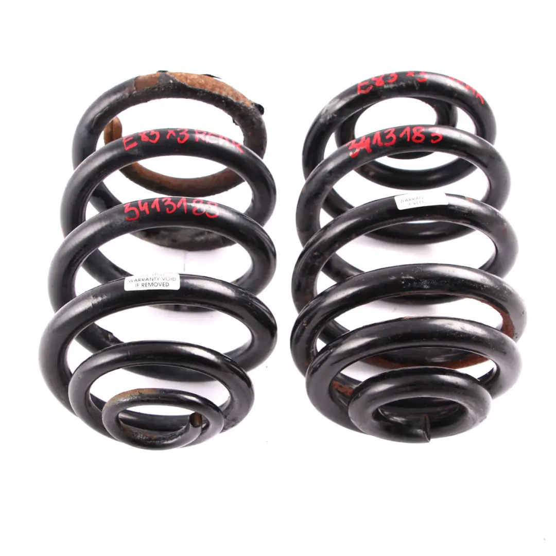 Ressort Helicoidal Sport Suspension Arriere Gauche Droite Set pour BMW X3 E83 à propos du numéro de pièce 3413183 BMW X3 E83 Ressort Helicoidal Sport Suspension Arriere Gauche Droite Set - SKU 3413183 - Numéro de pièce 3413183