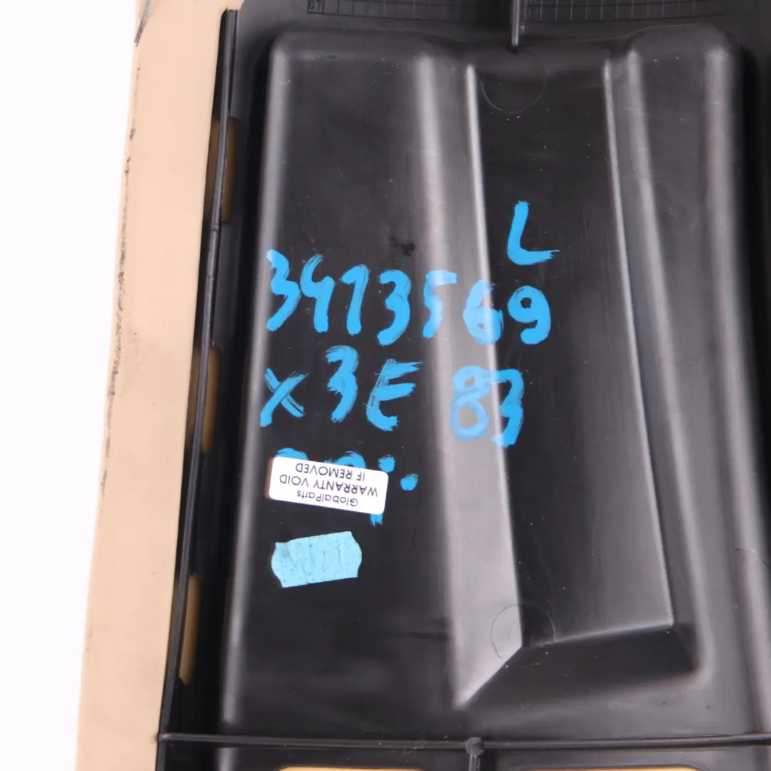 Left N/S Lateral Panel Trim Sensatec Sandbeige to BMW X3 E83 Rear Seat with Part number 3413569 BMW X3 E83 Rear Seat Left N/S Lateral Panel Trim Sensatec Sandbeige - SKU 3413569 - Part number 3413569