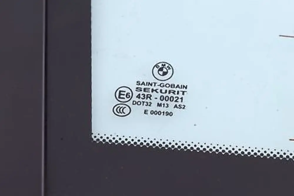 BMW X3 E83 Szyba Karoseryjna Tył Tylna Lewa Zielona AS2 - SKU 3413907-1 - Numer Części 3413907