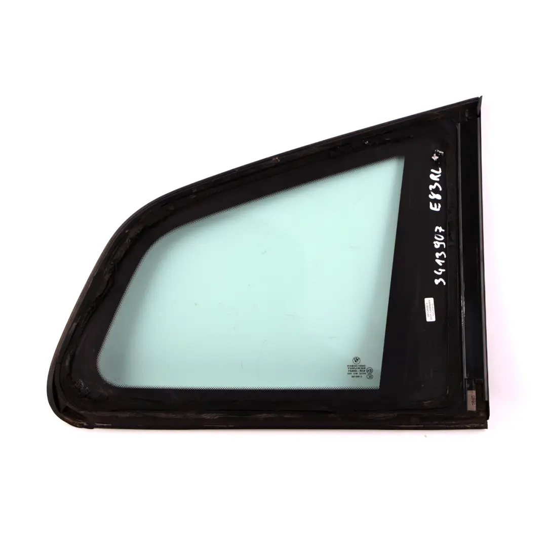 Trim Side Glass Window Fixed Green Rear Left N/S AS2 to BMW X3 E83 LCI with Part number 3413907 BMW X3 E83 LCI Trim Side Glass Window Fixed Green Rear Left N/S AS2 - SKU 3413907 - Part number 3413907