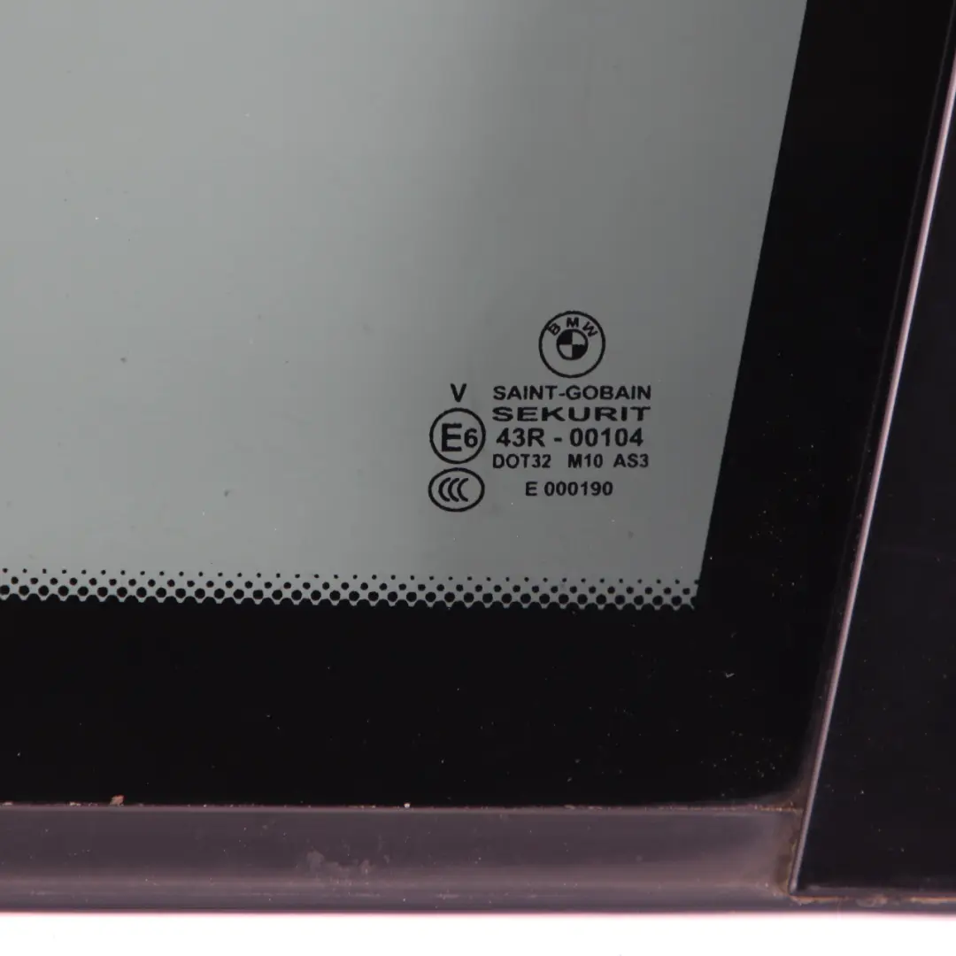 BMW X3 E83 Fixed Door Window Glass Right Rear O/S Black AS3 Tinted - SKU 3413912-1 - Part number 3413912