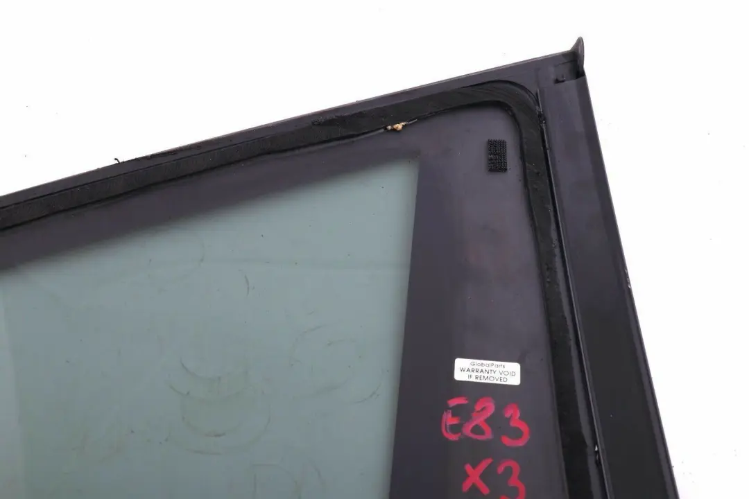 BMW X3 E83 Trim Side Glass Window Rear Left N/S Glanzschwarz AS3 - SKU 3413917 - Part number 3413917