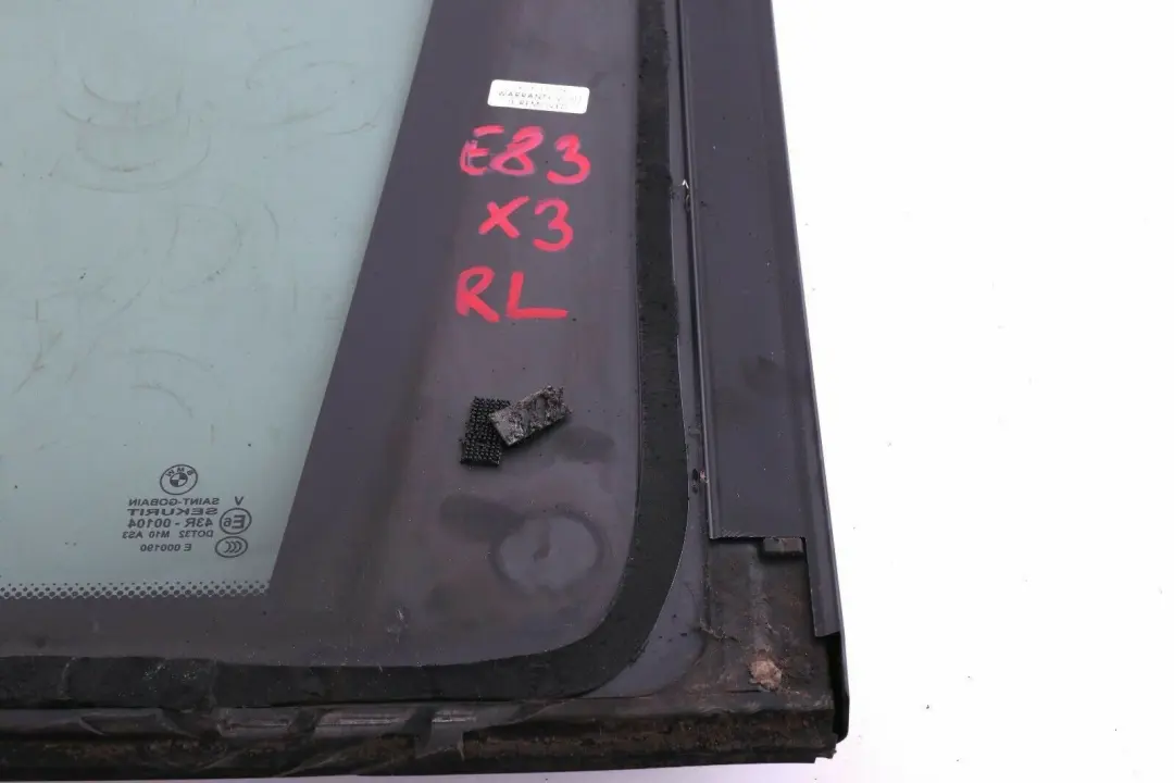 BMW X3 E83 LCI Szyba Boczna Karoseryjna Drzwi Lewy Tył AS3 - SKU 3413917 - Numer Części 3413917