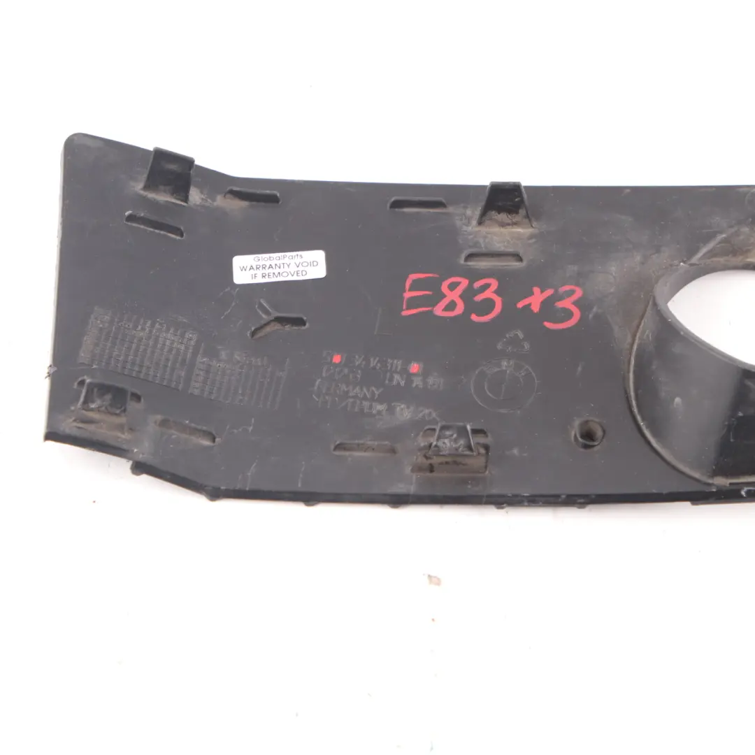 Parachoques Delantero Antiniebla Rejilla Izquierda para BMW X3 E83 M Sport con número de pieza 3414311 BMW X3 E83 M Sport Parachoques Delantero Antiniebla Rejilla Izquierda - SKU 3414311 - Número de pieza 3414311
