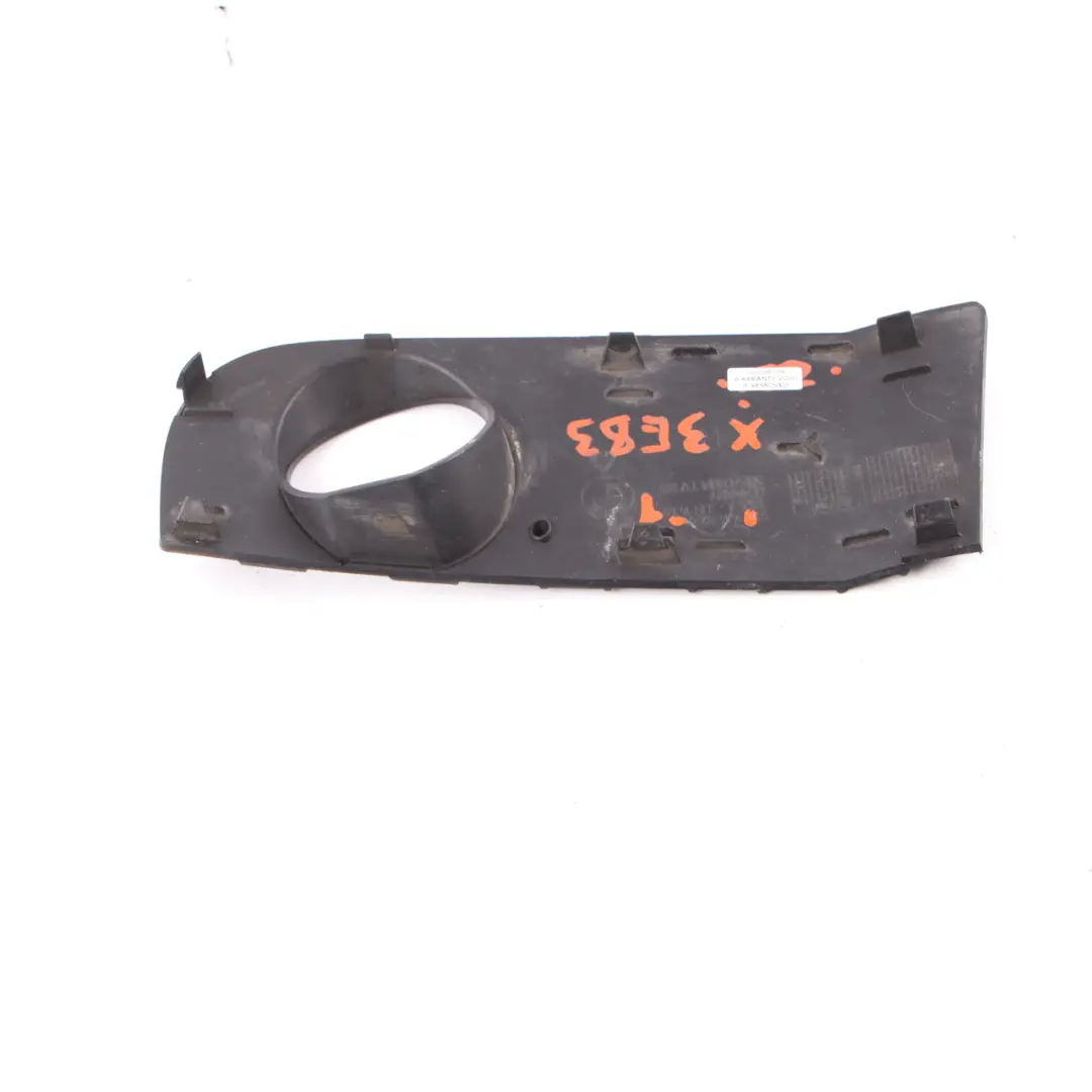 Front Bumper Cover Fog Lamp Grill Right O/S to BMW X3 E83 M Sport with Part number 3414312 BMW X3 E83 M Sport Front Bumper Cover Fog Lamp Grill Right O/S - SKU 3414312-1 - Part number 3414312