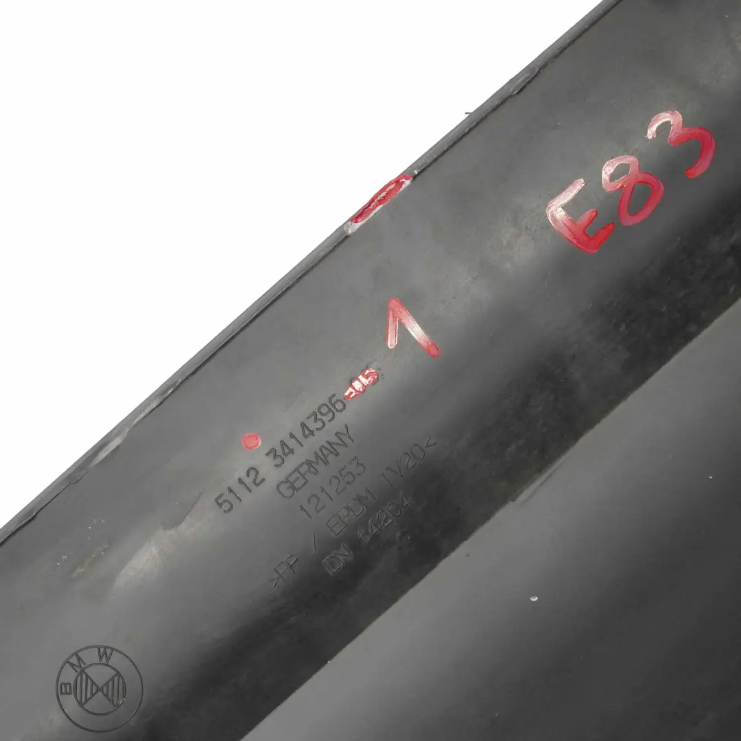 Diffusore Paraurti BMW E83 Sport Pannello Posteriore Centrale per con numero di parte 3414396 Diffusore Paraurti BMW E83 Sport Pannello Posteriore Centrale - SKU 3414396 - Numero di parte 3414396