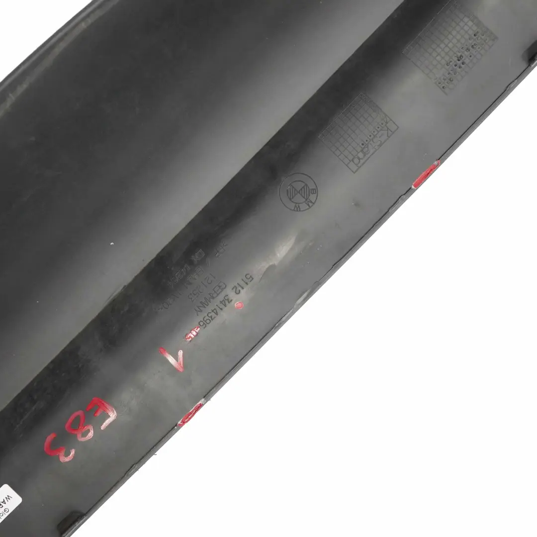 M-Sport Couverture du panneau de garniture central arriere pour BMW X3 E83 à propos du numéro de pièce 3414396 BMW X3 E83 M-Sport Couverture du panneau de garniture central arriere - SKU 3414396 - Numéro de pièce 3414396