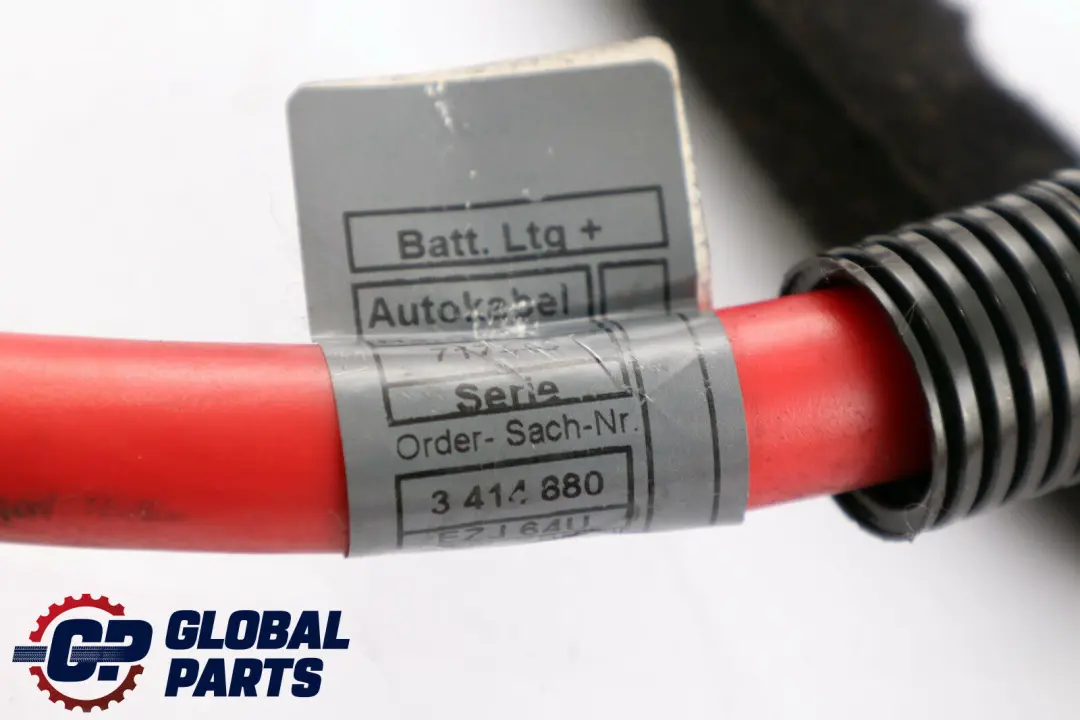 Positive Lead Red Cable Plus Pole Wire to BMW X3 E83 Diesel Battery with Part number 3414880 BMW X3 E83 Diesel Battery Positive Lead Red Cable Plus Pole Wire - SKU 3414880 - Part number 3414880