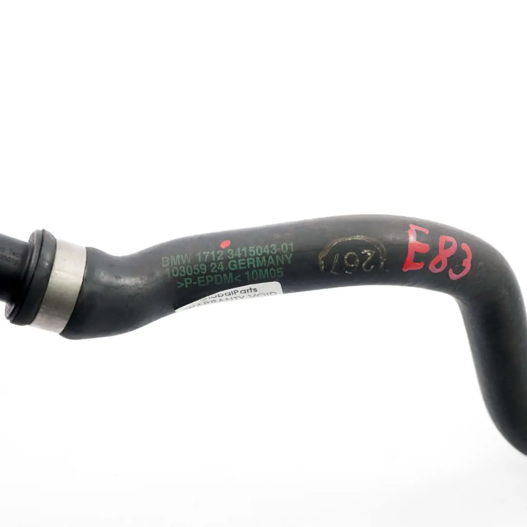 Coolant Hose BMW X3 E83 3.0d M57N2 Water Cooling Pipe Radiator  - SKU 3415043 - Part number 3415043