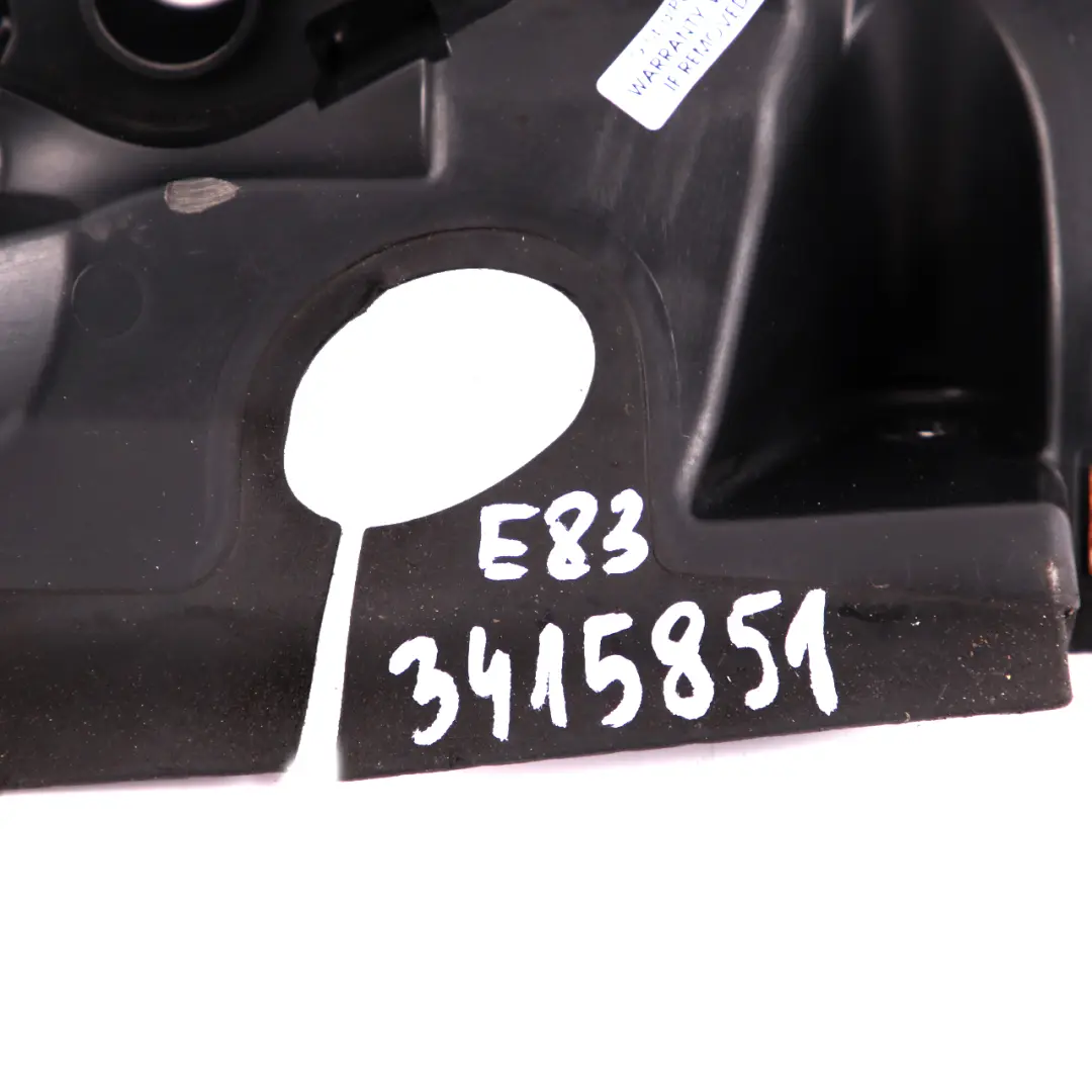 Embellecedor Panel Pieza Montaje Control Flap Aire para BMW X3 E83 E83 LCI con número de pieza 3415851 BMW X3 E83 E83 LCI Embellecedor Panel Pieza Montaje Control Flap Aire - SKU 3415851-2 - Número de pieza 3415851