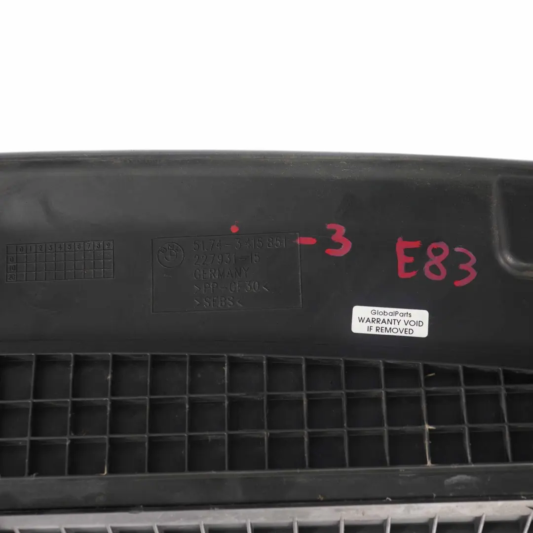 BMW X3 E83 LCI Pannello Frontale Condotto Raffreddamento Aria - SKU 3415851-3 - Numero di parte 3415851