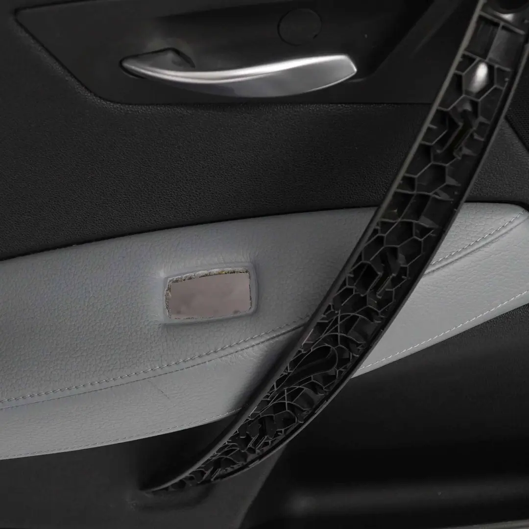 BMW X3 Series E83 1 Rear Left N/S Door Card Lining Leather Black Grey Blue - SKU 3415901-1 - Part number 3415901