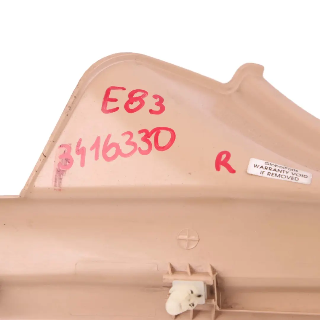 BMW X3 E83 LCI Abdeckung Zierleiste Eingang Hinten Rechts Sand Beige - SKU 3416330 - Teilenummer 3416330