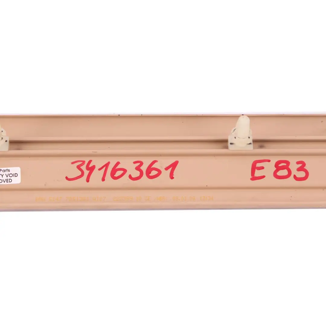 BMW X3 E83 LCI Cover Trim Strip Entrance Front Left N/S Sand Beige - SKU 3416361 - Part number 3416361 