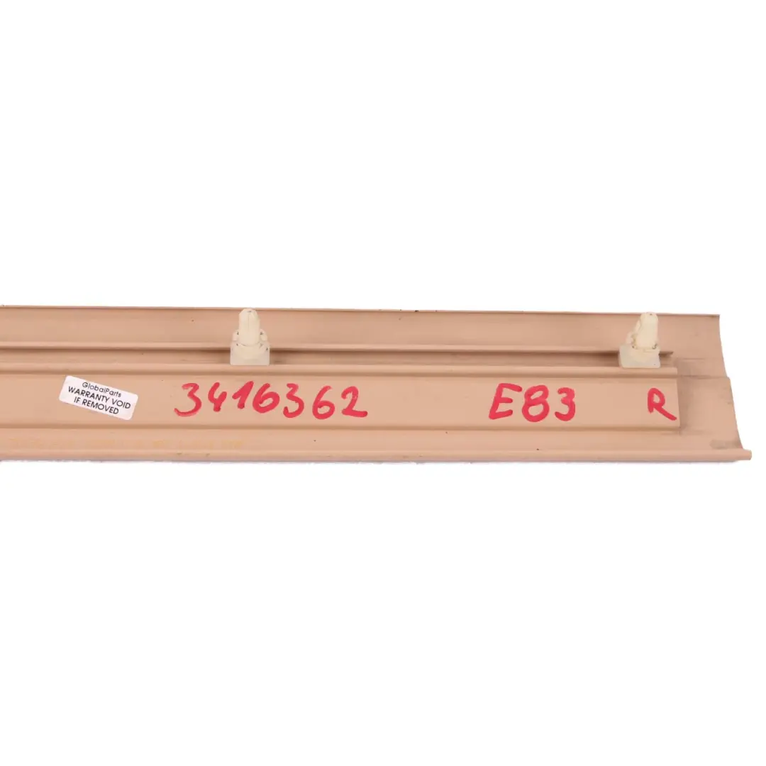 BMW X3 E83 LCI Cover Trim Strip Entrance Front Right O/S Sand Beige - SKU 3416362 - Part number 3416362