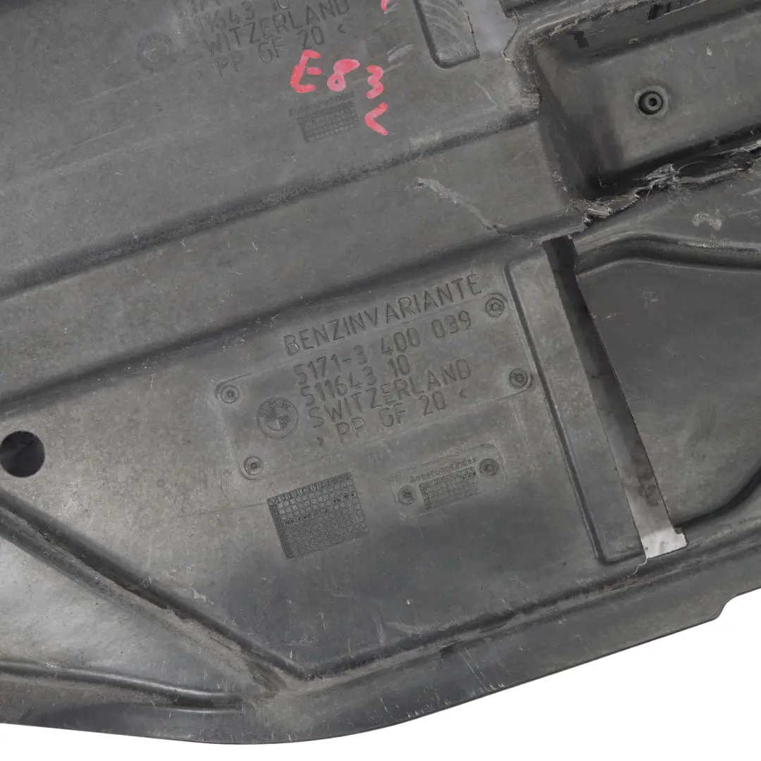 BMW X3 E83 Left N/S Fuel Tank Covering Shield Protection Panel Cover - SKU 3417402-1 - Part number 3417402